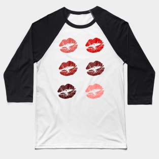 Kisses Print Baseball T-Shirt